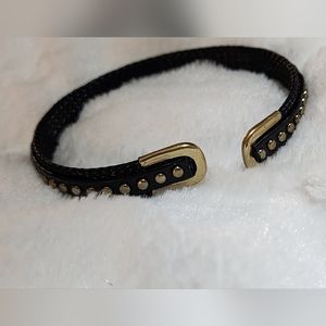 Black silk bangle